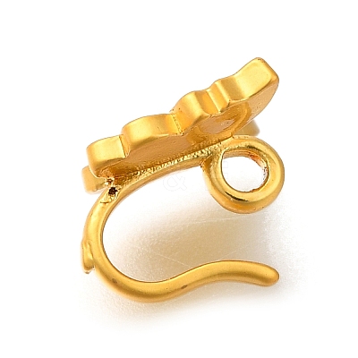 Brass Hoop Clasps KK-H506-09MG-1
