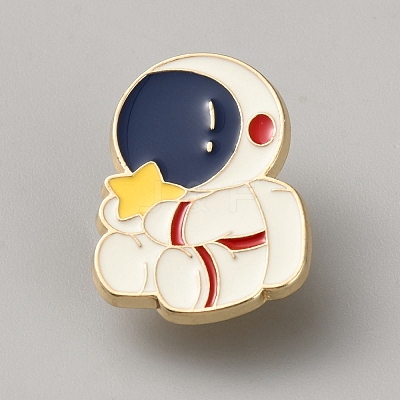 Spaceman with Star Alloy Enamel Lapel Pin Backs LS-JEWB-TAC0016-01-1-1