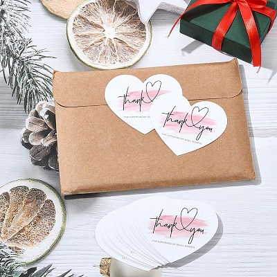 20Pcs Coated Paper Thank You Greeting Card DIY-YW0012-24B-1
