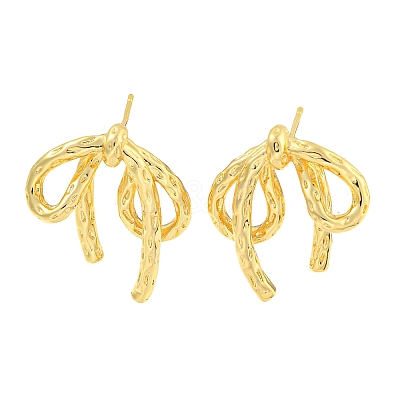 Rack Plating Brass Stud Earrings EJEW-M247-30D-G-1
