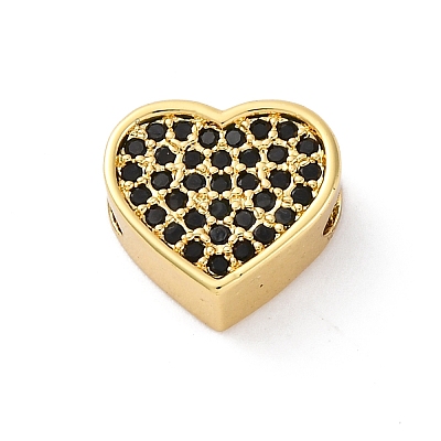 Brass Cubic Zirconia Beads KK-S510-41G-01-1