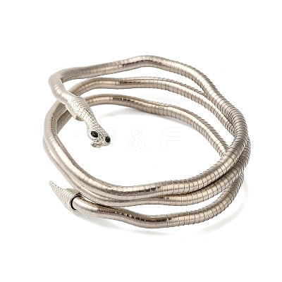 Adjustable Iron Snake Wrap Bangles BJEW-U004-03A-P-1