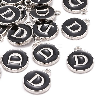 Platinum Plated Alloy Charms ENAM-S118-02D-P-1