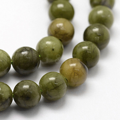 Natural Chinese Jade Beads Strands X-G-F363-6mm-1