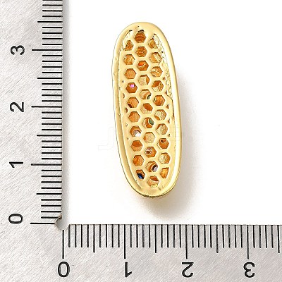 Brass Cubic Zirconia Pendants KK-M295-13G-I-1