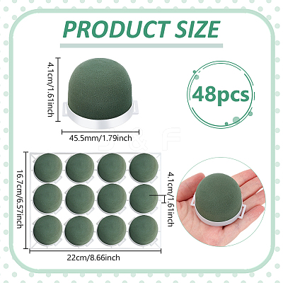 48Pcs Mini Floral Foam Holder AJEW-WA0001-46-1