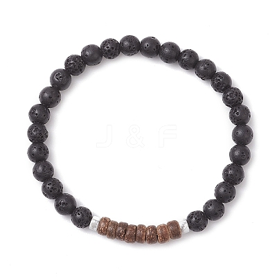 2Pcs Natural & Synthetic Mixed Gemstone Round Beads Stretch Bracelets for Men Women BJEW-JB12513-1