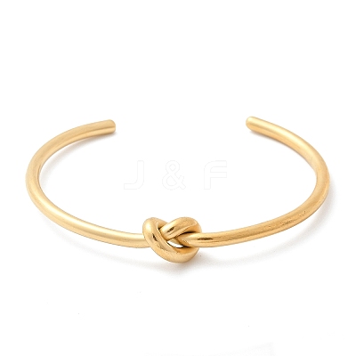 304 Stainless Steel Cuff Bangles for Women BJEW-C088-04G-1