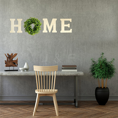 Letter Unfinished Wood Blank Cutouts DIY-ZX040-01E-1