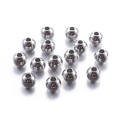 Tarnish Resistant 201 Stainless Steel Beads STAS-G162-01P-3mm-1