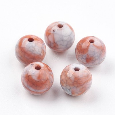 Crackle Acrylic Beads MACR-E025-22-16mm-1