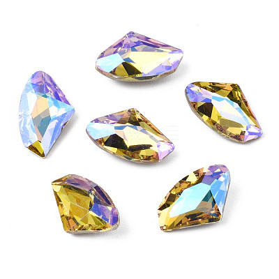 48Pcs Glass Rhinestone Cabochons MRMJ-N029-03-11-1