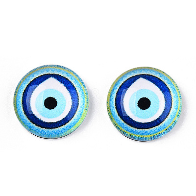 Flatback Glass Cabochons GGLA-N005-03-1