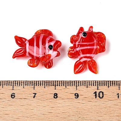 Handmade Lampwork Beads Strands LAMP-N024-35D-1
