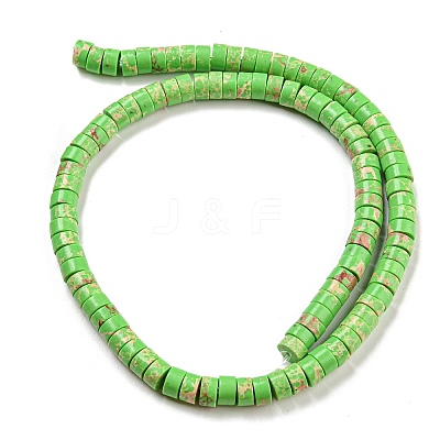 Synthetic Imperial Jasper Dyed Beads Strands G-D077-D01-01F-1