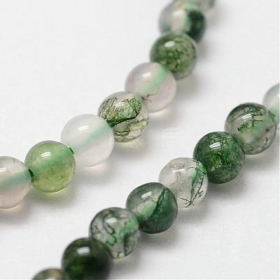 Natural Moss Agate Beads Strands G-N0184-07-2mm-1