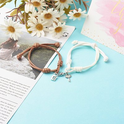 Adjustable Korean Waxed Polyester Cord  Bracelets X1-BJEW-TA00001-1