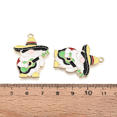 Alloy and Enamel Pendants ENAM-T021-20B-1