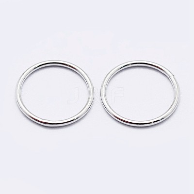 925 Sterling Silver Soldered Closed Jump Rings STER-F036-03P-1x7-1