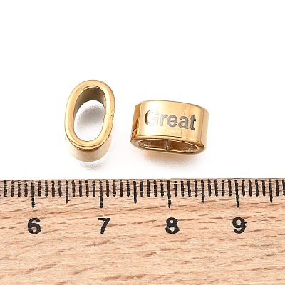 304 Stainless Steel Large Hole Beads STAS-H263-02G-04-1
