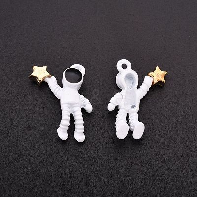Baking Paint Alloy Pendants X-PALLOY-R136-05-1