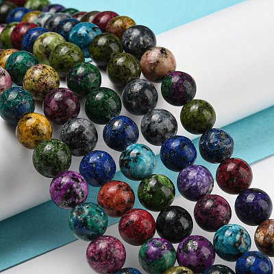 Natural Dyed Sesame Jasper Beads Strands G-E443-A33-1