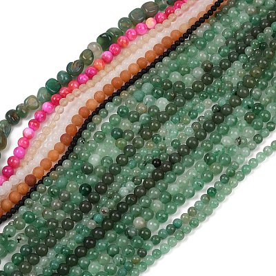 Natural Mixed Gemstone Beads Strands G-F591-22-1