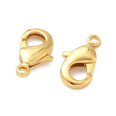 Brass Lobster Claw Clasps KK-H532-17B-G-1