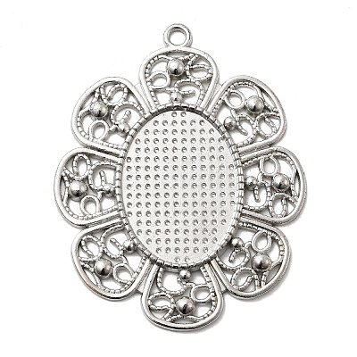 Alloy Pendant Cabochon Settings X-PALLOY-CJX88-P-LF-1