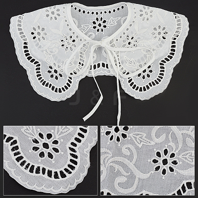 Detachable Cotton Lady's Collars AJEW-WH0285-12-1