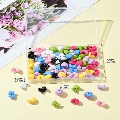 8 Colors Acrylic Bead OACR-CJ0001-81-1