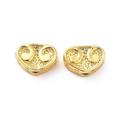 Rack Plating Brass Beads KK-P095-67G-1