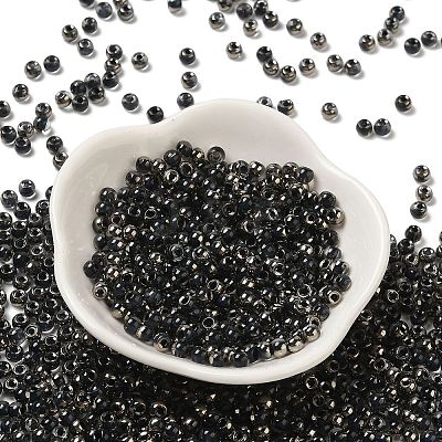 Transparent Inside Colours Glass Seed Beads SEED-H002-A-C229-1