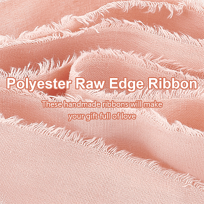 10M Polyester Frayed Ribbon OCOR-WH0094-01A-1