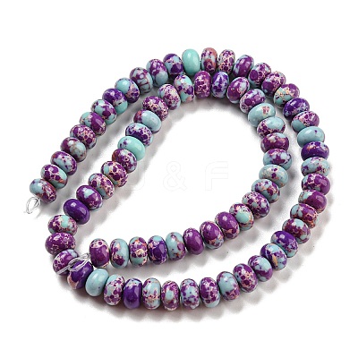 Synthetic Imperial Jasper Dyed Beads Strands G-D077-E01-01B-1