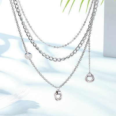 10Pcs 304 Stainless Steel Pendants STAS-UN0046-55-1