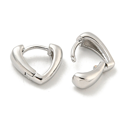 Brass Hoop Earrings EJEW-L211-010M-P-1