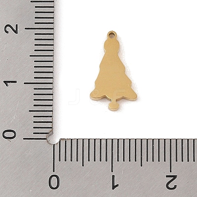Christmas Theme Ion Plating(IP) 304 Stainless Steel Enamel Charms STAS-Z083-08G-04-1