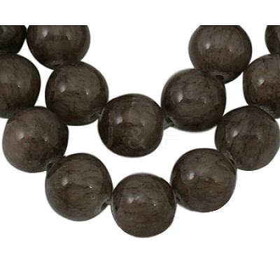 Natural Yellow Jade Beads Strands X-JBR10mm-23-1