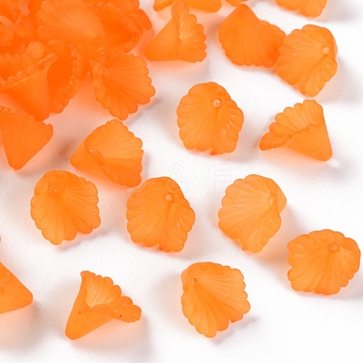 Frosted Acrylic Bead Caps MACR-S371-10A-724-1