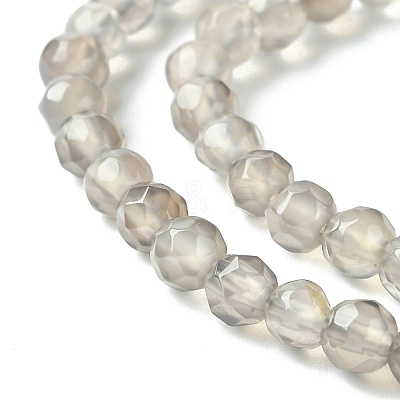 Natural Agate Round Beads Strand X-G-L084-4mm-08-1