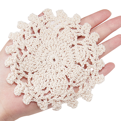Woven Crochet Coasters Table Mats DIY-GF0001-15-1