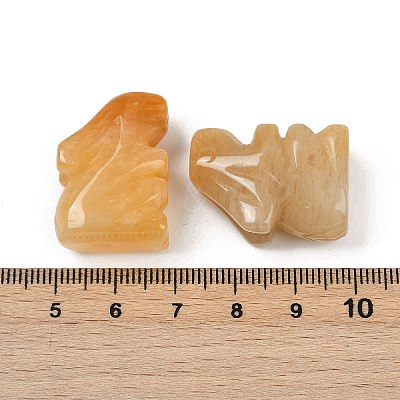 Natural Topaz Jade Rabbit Display Decorations G-R007-02F-1