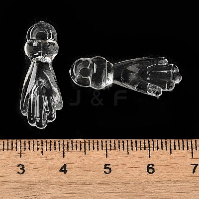 Transparent Acrylic Pendants TACR-G048-03A-1