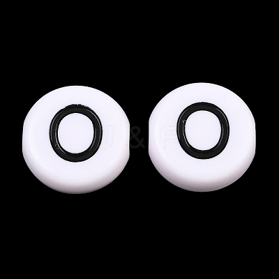 Opaque Acrylic European Beads AC-CBA3BDD-01O-1