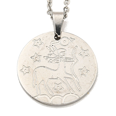 Non-Tarnish Constellation Pendant Necklaces LS-NJEW-S422-04P-09-1