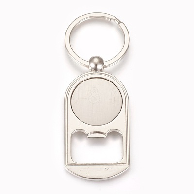Zinc Alloy Cabochon Settings Bottle Openers AJEW-E038-04P-1