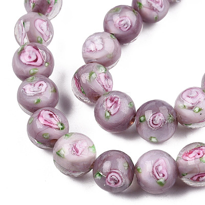 Handmade Lampwork Beads Strands LAMP-N021-45E-1