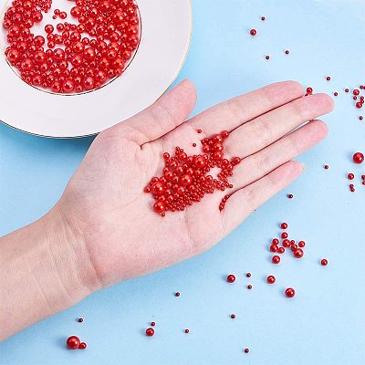 Imitation Pearl Acrylic Beads OACR-PH0001-05-WH-1