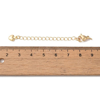 Rack Plating Brass Ends with Chain and Lobster Claw Clasps KK-F873-05LG-1